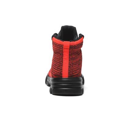 Comfortable and indestructible safety shoes red