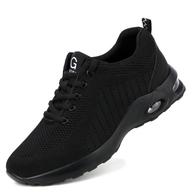 Lightweight black safety shoe / trainer - Men and Women - Ultra soft shell