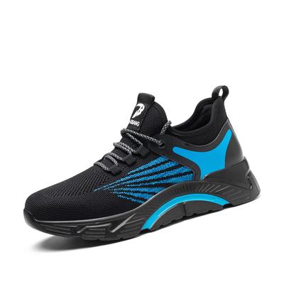 Comfortable and light blue safety shoe