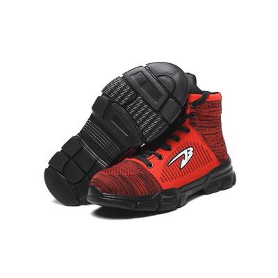 Comfortable and indestructible safety shoes red